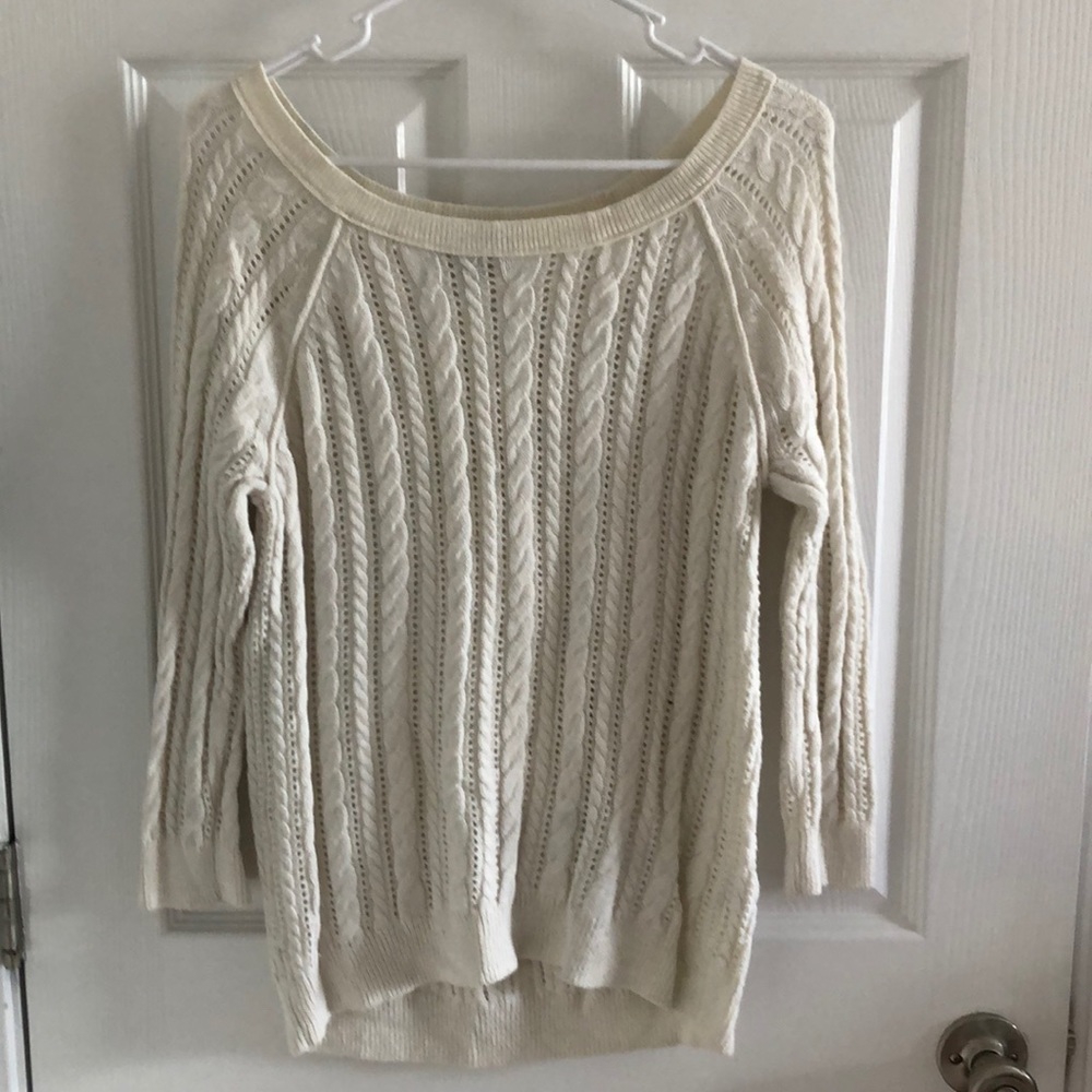 American Eagle white sweater